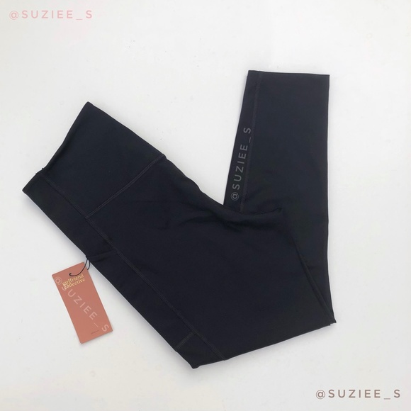 Girlfriend Collective Leggings Pocket High Rise Compressive 7/8 Black Large NWT - Picture 11 of 15